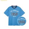 Áo Phông MLB Varsity Number Graphic Overfit Short Sleeve T-Shirt LA (L.Blue) 3ATSV0334-07BLL
