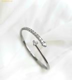  Vòng Tay , Lắc Tay Swarovski Sublima bangle White, Ruthenium plated 5723172 