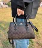  Túi Xách Coach Mini Darcie Carryall Bag In Signature Canvas Brown Black CH174 
