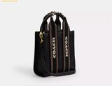  Túi Đeo Chéo Coach Smith Mini Tote Bag Black Multi CCF80 