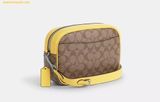 Túi Đeo Chéo Coach Jamie Camera Bag In Signature Canvas CA547 Retro Yellow 