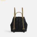  Balo Coach Tabby Backpack With Quilting CU076 Black 