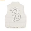 Áo Khoác Phao Ghile MLB Mega Logo Heavyweight Padded Vest BOS (Cream) 3ADVB0146-43CRS
