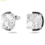  Bông Tai, Khuyên Tai Swarovski Harmonia stud earrings Cushion cut, White, Mixed metal finish 5600943 