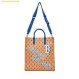  Túi Tote MLB Monotive Coated Canvas Vertical Tote Bag Boston Red Sox Sand - 3AORM053N-43SAS 