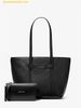 Túi Tote Michael Kors MK Jet Set Large 2-in-1 Pebbled Leather Tote Bag 35S5STVT3L Đen
