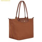  Túi Tote Longchamp Le Pliage Original L Cognac - Canvas 