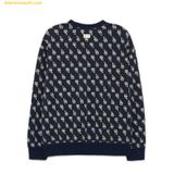  Áo Sweat MLB Classic Monogram Front Pattern Jacquard Overfit Man-to-Man LA (D.Navy) 3AMTM0334-07NYD 