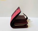  Ví Gập Bucket Michael MK Jet Set Medium Logo Wallet Đỏ Logo 