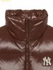  Áo Khoác Phao Ghile MLB Women's Basic Glossy Crop Padded Vest NY (D.Brown) 3FDVB2046-50BRD Nâu 