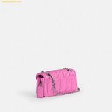  Túi Xách Coach Tabby 20 Quilted Chain Shoulder Bag - Tím nhạt 