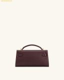  Túi Xách JW PEI Noor Top Handle Bag - Deep Burgundy 