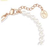  Lắc Tay, Vòng Tay Swarovski Teddy bracelet Crystal pearl, Bear, Pink, Rose gold-tone plated 