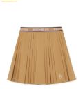  Chân Váy Xếp Ly MLB Women's Sporty Varsity Pleated Skirt BOS (Beige) 3FSKV0144-43BGS 