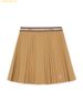 Chân Váy Xếp Ly MLB Women's Sporty Varsity Pleated Skirt BOS (Beige) 3FSKV0144-43BGS 