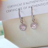  Bông Tai, Khuyên Tai Swarovski Una Angelic Drop Earrings Round Cut, White, Rhodium Plated 5142721 