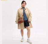  Túi Xách Coach Sabrina Satchel Bag In Signature Canvas Caramel CAS19 