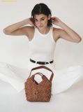  Túi Đeo Chéo VERAFIED Caramel Woven Basket Bag Caramel 