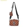  Túi Đeo Chéo MLB Monogram Mini Crossbody Boston Red Sox D.Brown 3ACRS012N-43BRD 