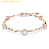  Vòng Tay, Lắc Tay Swarovski Constella bangle Round cut, White, Rose gold-tone plated 