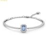 Vòng Tay, Lắc Tay Swarovski Millenia bangle Octagon cut, Pavé, Blue, Rhodium plated 5620556