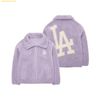  Áo Khoác Lông MLB Basic Stand-Neck Mega Logo Soft Dumble Fleece Jumper LA (L.Lavender) 3AJPF3016-07LDL Tím 