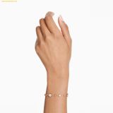  Lắc Tay Swarovski Imber bracelet Round cut, White, 18K rose gold finish 5730677 