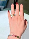  Nhẫn Swarovski Gema ring Mixed cuts, Multicolored, Rhodium plated 5708940 