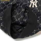  Áo Khoác Bomber MLB Diamond Monogram Jacquard Baseball Jumper NY (Black) 3AJPM0224-50BKS 
