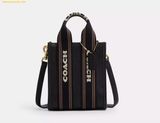  Túi Đeo Chéo Coach Smith Mini Tote Bag Black Multi CCF80 
