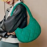  Túi Đeo Vai MLB Quilted Hobo Bag Medium LA Dodgers L.Green 3ABQM0936-07GNL 