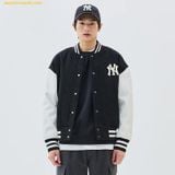  Áo Khoác Bomber MLB New York Yankees 3AJPV0634-50BKL Màu Đen Trắng 