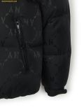  Áo Khoác Phao MLB Diamond Monogram Tonton Jacquard Hooded Goose Short Padding NY (Black) 3ADJM1246-50BKS 