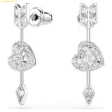  Bông Tai Swarovski Idyllia long earrings Various cuts, Heart with arrow, White, Rhodium coating 5749602 