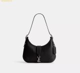  Túi Đeo Vai Coach Hamptons Hobo Bag Black CW642 