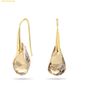 Bông Tai, Khuyên Tai Swarovski Energic drop earrings Brown, Gold-tone plated 5616263 