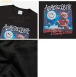  Áo Phông ADLV Running Santa Bear Short Sleeve T-Shirt Đen 