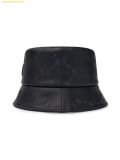  Mũ Bucket MLB Diamond Monogram Leather Bucket Hat NY (Black) 3AHTM034N-50BKS 