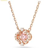  Dây Chuyền, Vòng Cổ Swarovski Una necklace Clover, Pink, Rose gold-tone plated 5514488 
