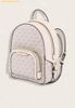 Balo Mini Michael Kors MK Jaycee XS Zip Backpack Trắng Logo