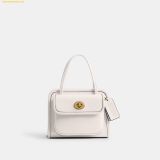  Túi Đeo Chéo Coach Safari Tote Bag CW643 Chalk 