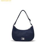 Túi Đeo Vai MLB Basic Denim Hobo Bag New York Yankees - Indigo Navy 3ABQM014N-50INS 