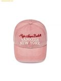  Mũ Lưỡi Trai MLB Vintage Color Washed Unstructured Ball Cap New York Yankees 3ACPV185N-50COS Màu Hồng 