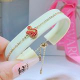  Lắc Tay, Vòng Tay Swarovski conic Swan bracelet, Swan, Small, Gold 