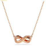 Dây Chuyền, Vòng Cổ Swarovski Hyperbola pendant Pavé, Infinity, White, 18k rose gold finish 5684084 