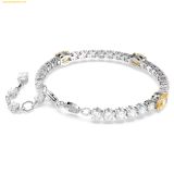  Vòng Tay, Lắc Tay Swarovski Matrix Tennis bracelet Mixed cuts, Yellow, Rhodium plated 5666425 