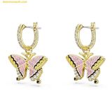  Bông Tai, Khuyên Tai Swarovski Idyllia Drop Earrings Butterfly, Multicolored, Gold-tone Plated – SKU 5670055 