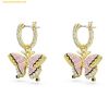 Bông Tai, Khuyên Tai Swarovski Idyllia Drop Earrings Butterfly, Multicolored, Gold-tone Plated – SKU 5670055 