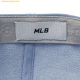  Mũ Lưỡi Trai MLB Culsive Lettering Denim Unstructured Ball Cap NY (L.Blue) 3ACPVD14N-50BLL 
