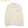  Áo Half Zip MLB Basic Small Logo Half Zip-Up Overfit Man-to-Man BOS (D.Cream) 3AMTB0534-43CRD 